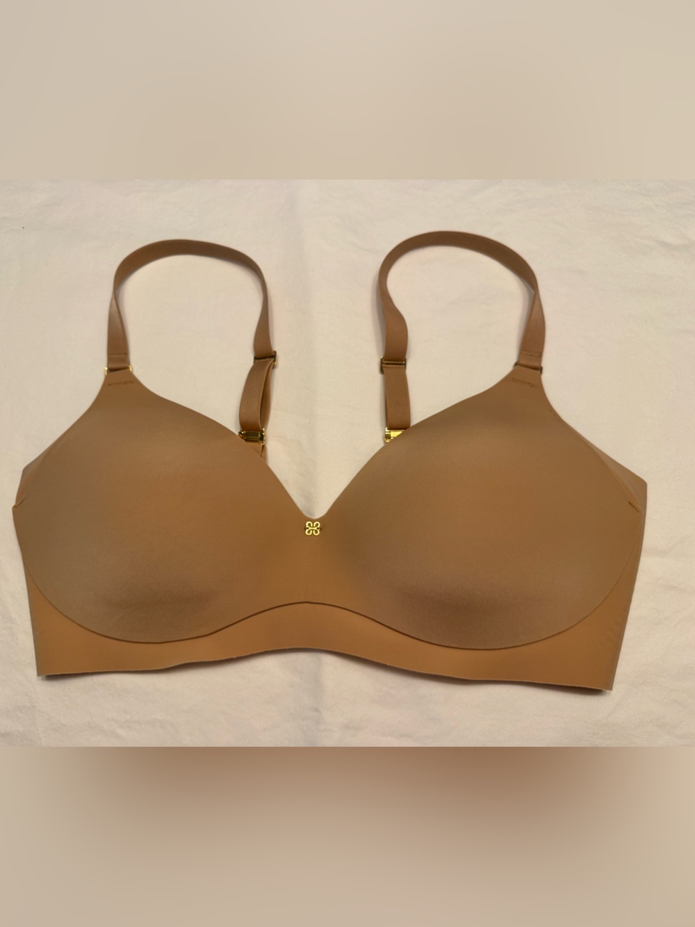 Honeylove LiftWear Bra Beige Sand Wireless 36C NWOT